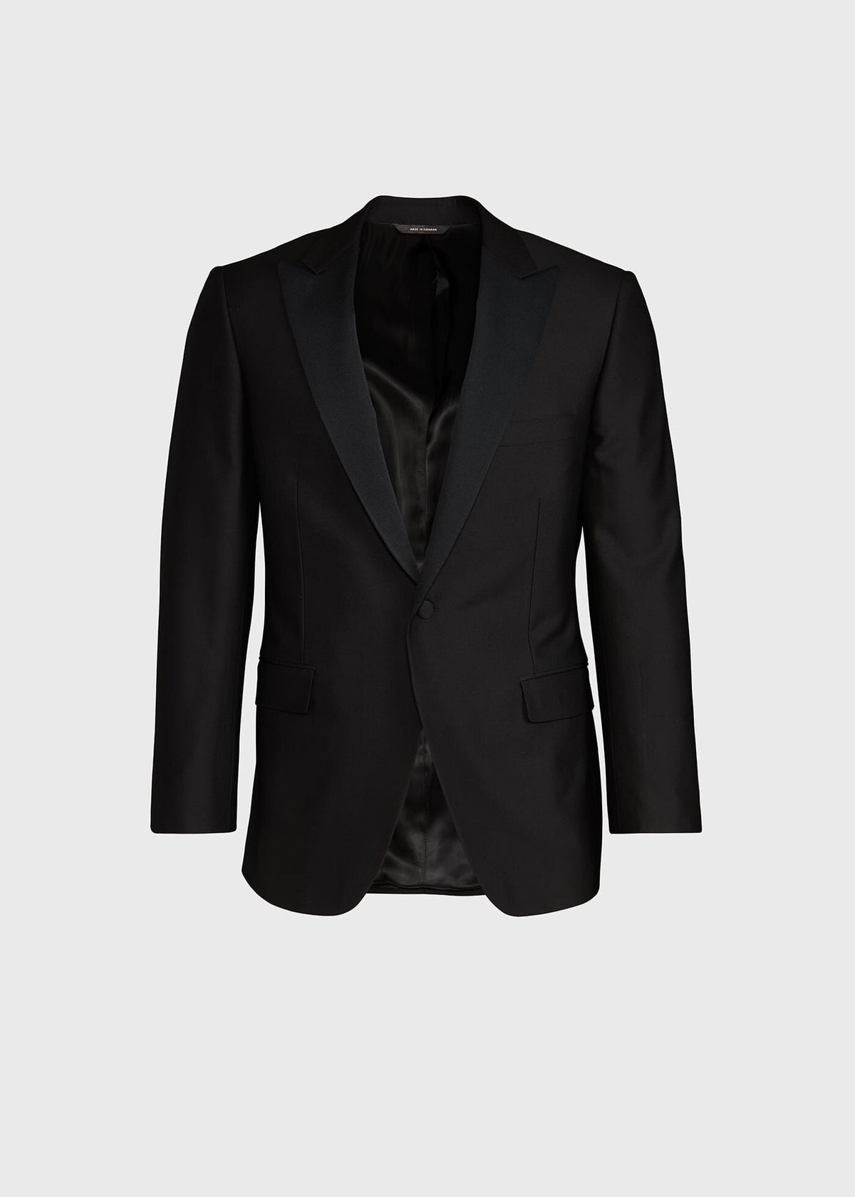Super 120s Wool Paul Tuxedo Black - Paul Stuart