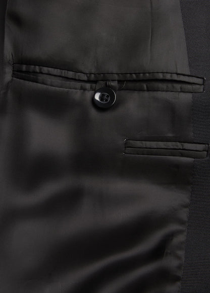 Super 120s Wool Paul Tuxedo Black - Paul Stuart