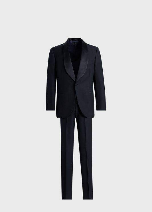 All Year Wool Shawl Collar Tuxedo Navy - Paul Stuart