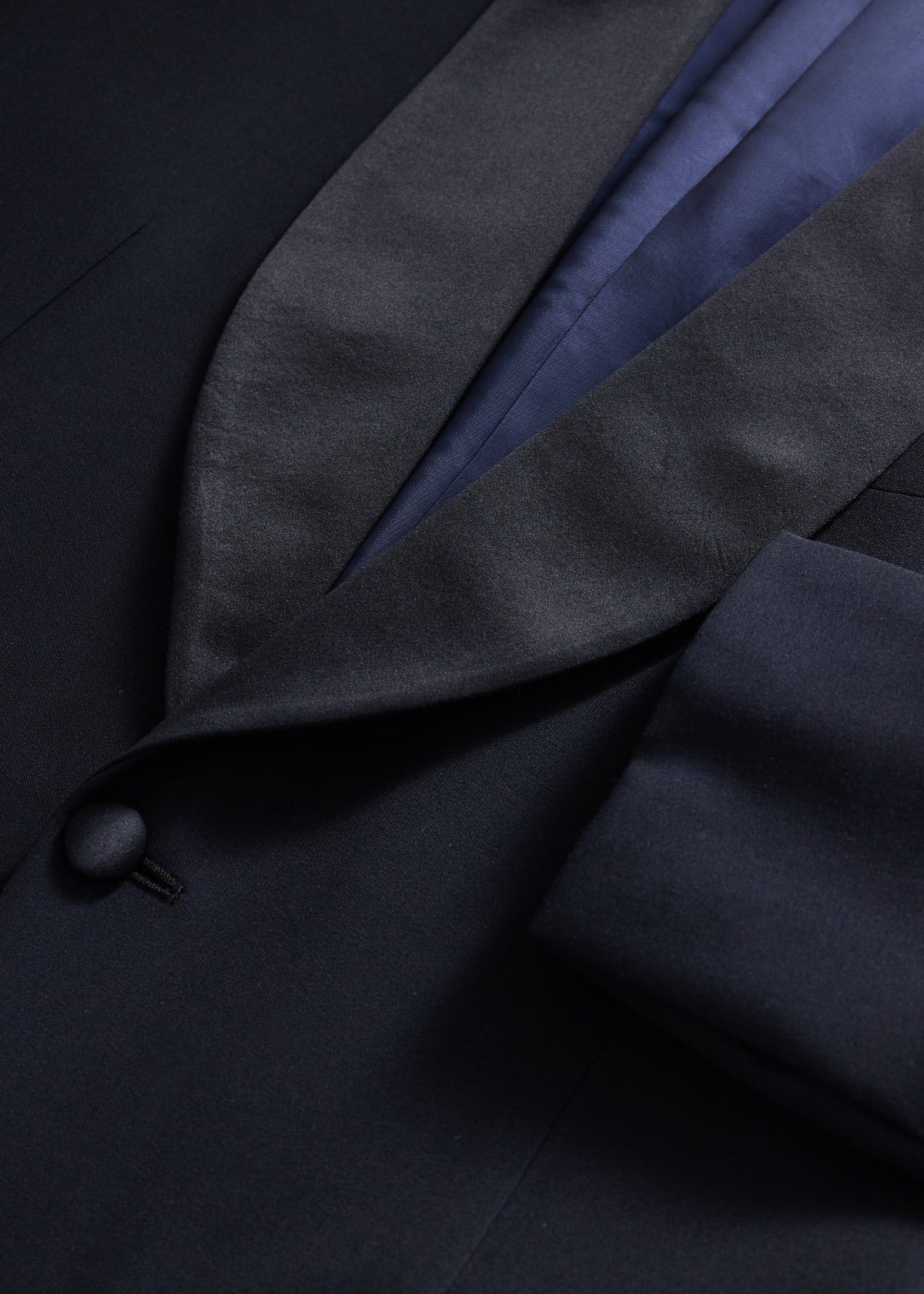 All Year Wool Shawl Collar Tuxedo Navy - Paul Stuart