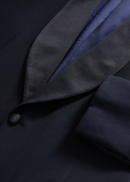 All Year Wool Shawl Collar Tuxedo Navy - Paul Stuart