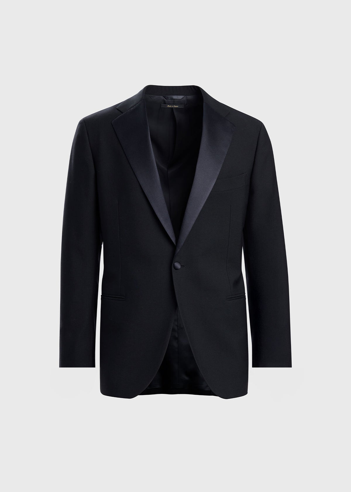 All Year Wool Tuxedo with Satin Notch Lapel Black - Paul Stuart