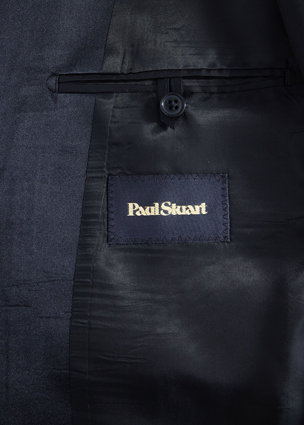 All Year Wool Tuxedo with Satin Notch Lapel Black - Paul Stuart