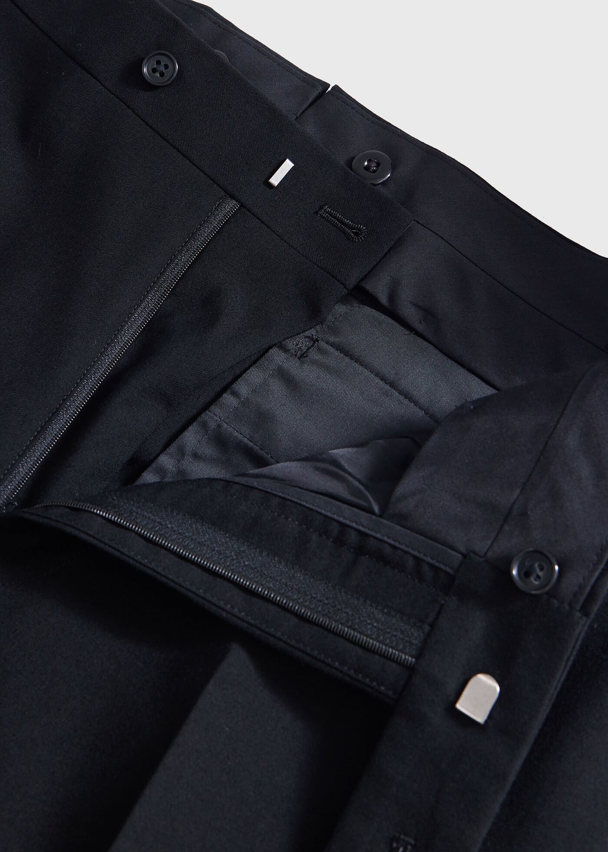 All Year Wool Tuxedo with Satin Notch Lapel Black - Paul Stuart