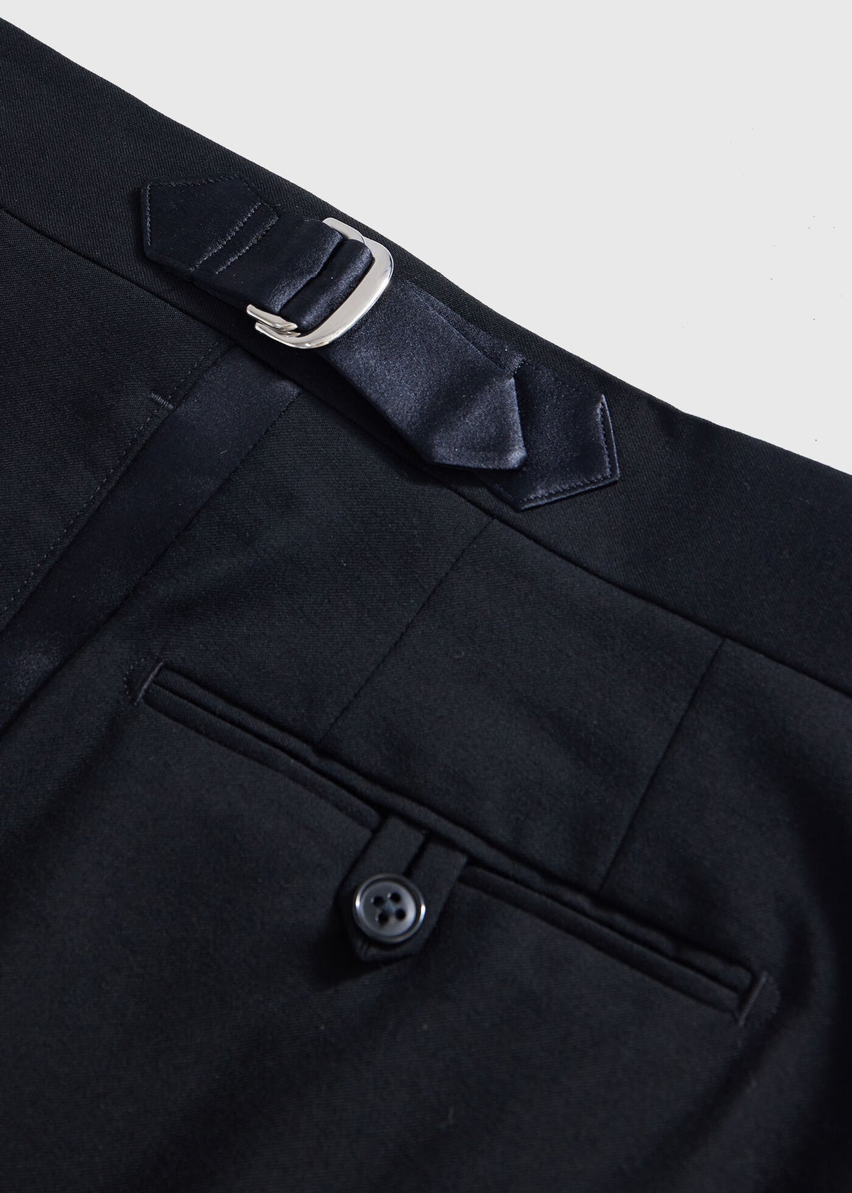 All Year Wool Tuxedo with Satin Notch Lapel Black - Paul Stuart