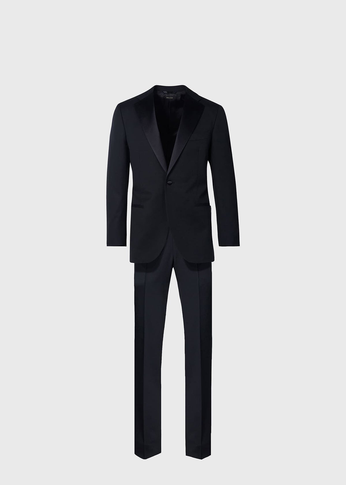 Wool Tuxedo with Satin Notch Lapel Black - Paul Stuart