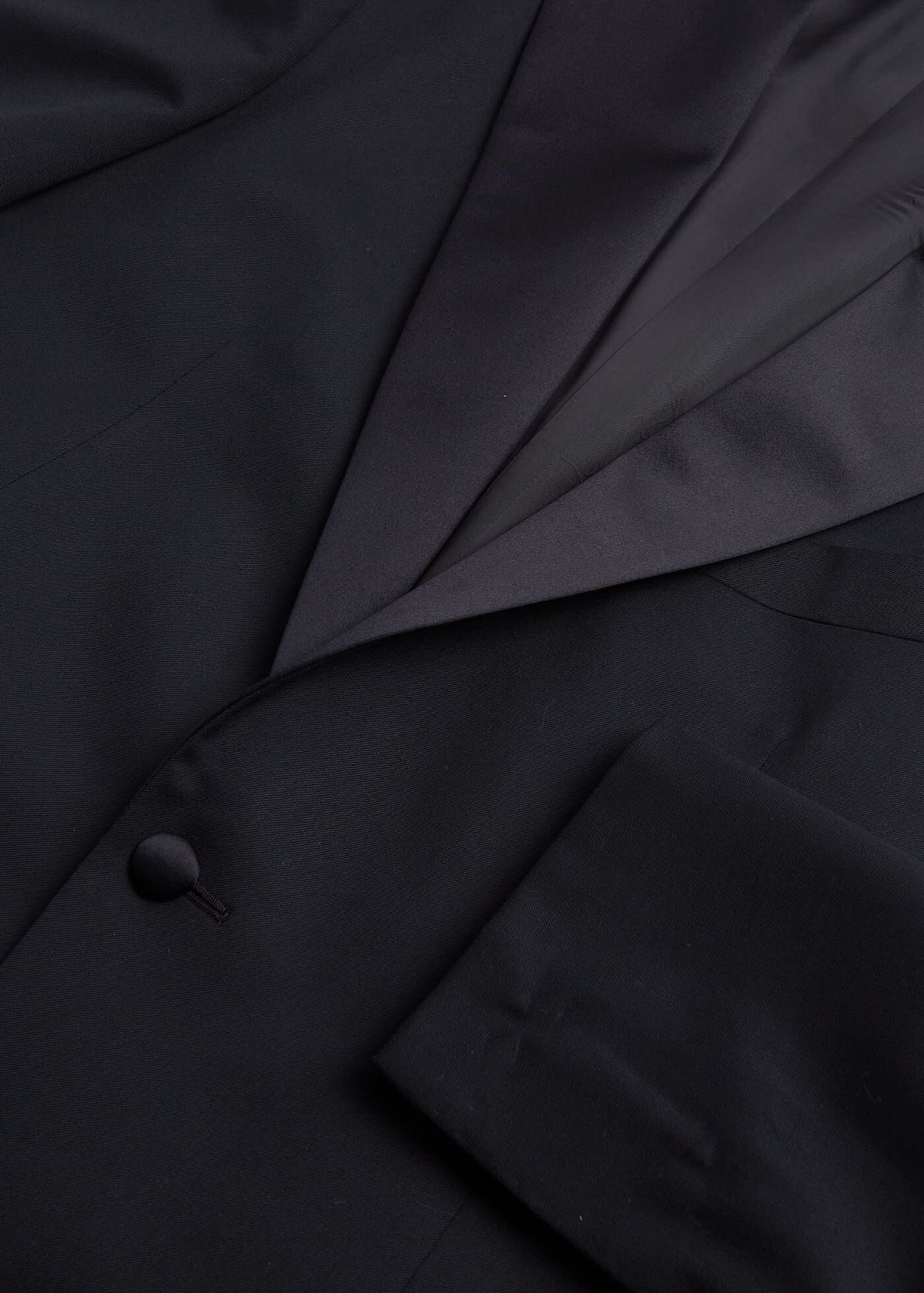 Wool Tuxedo with Satin Notch Lapel Black - Paul Stuart