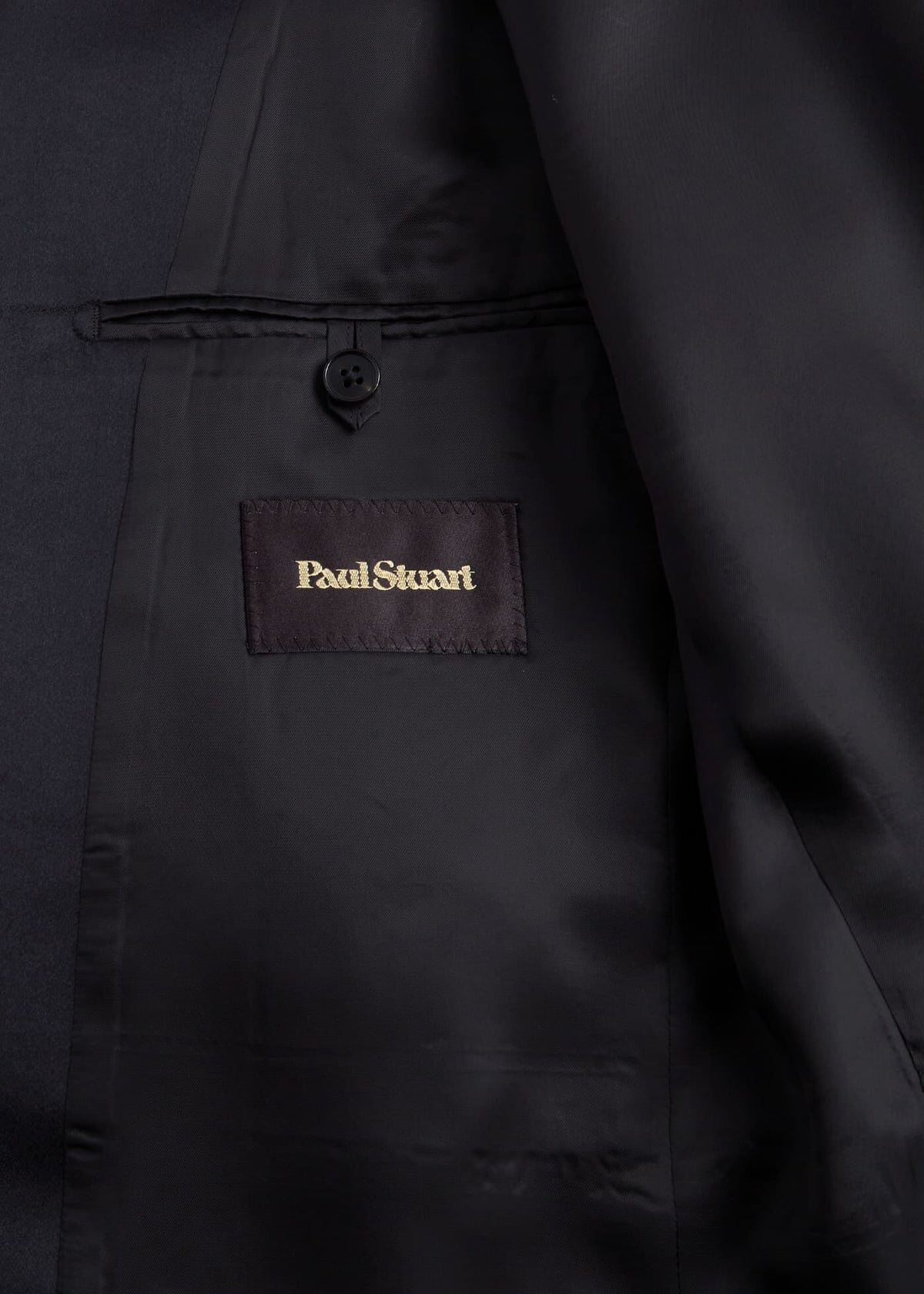 Wool Tuxedo with Satin Notch Lapel Black - Paul Stuart