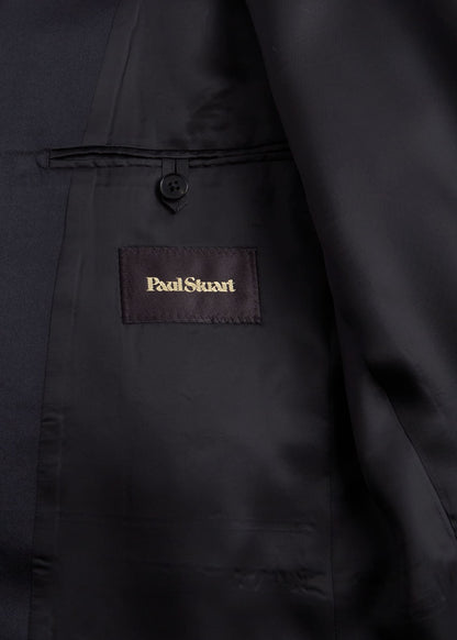 Wool Tuxedo with Satin Notch Lapel Black - Paul Stuart