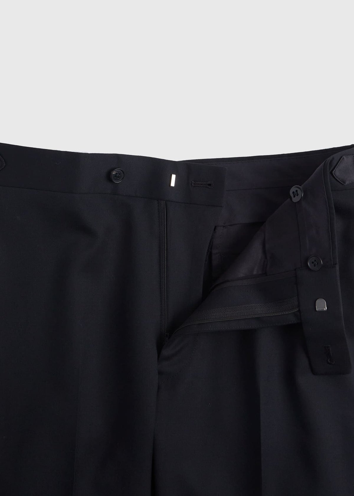 Wool Tuxedo with Satin Notch Lapel Black - Paul Stuart