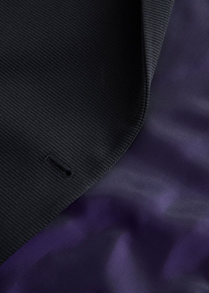 Grosgrain Double Breasted Formal Vest Black - Paul Stuart