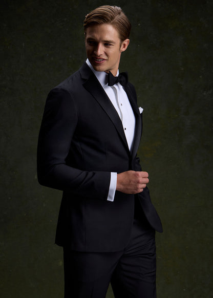 Piqué Bib Front Cotton Formal Shirt White - Paul Stuart