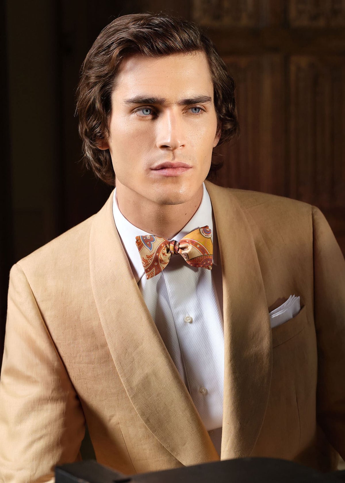Piqué Bib Front Cotton Formal Shirt White - Paul Stuart
