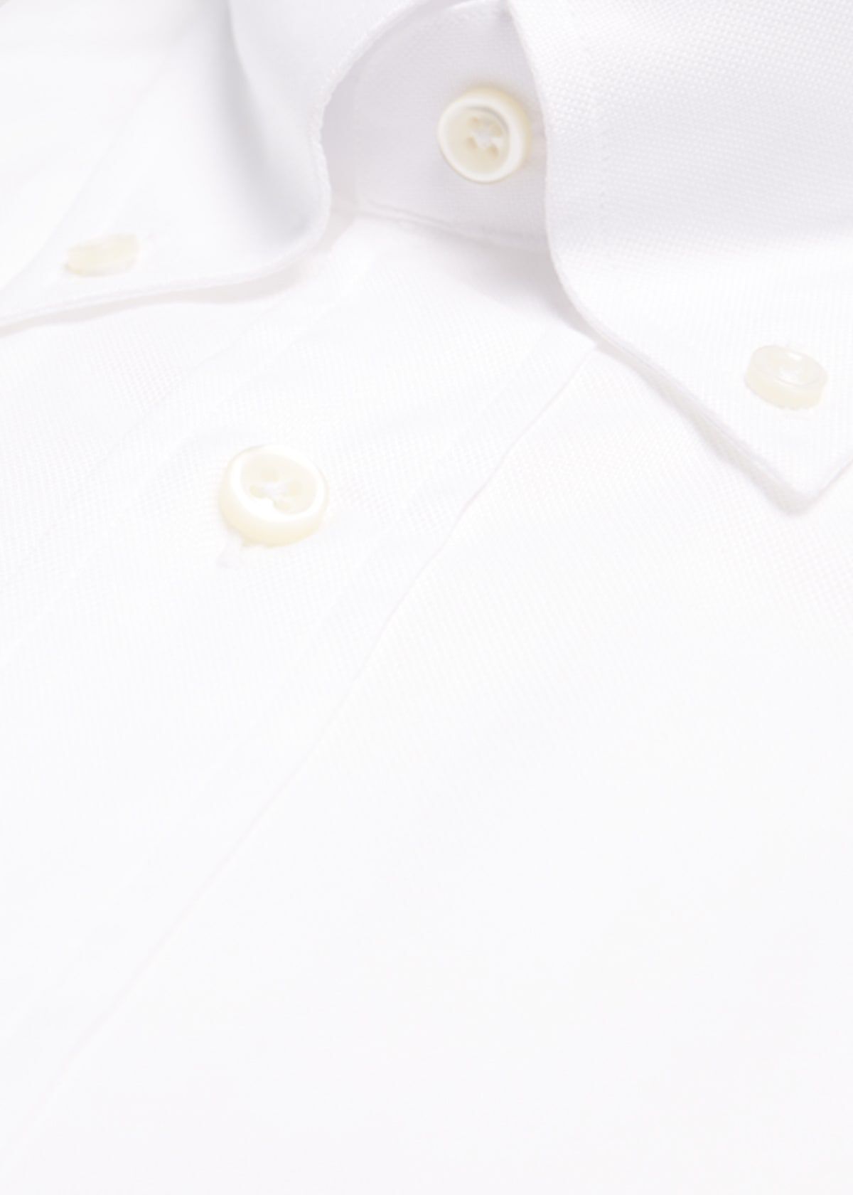 Super 140s Cotton Button Down Collar Dress Shirt White - Paul Stuart