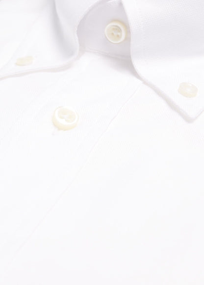 Super 140s Cotton Button Down Collar Dress Shirt White - Paul Stuart