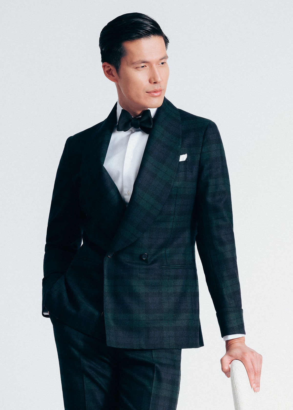 Piqué Bib Front Tuxedo Shirt White - Paul Stuart