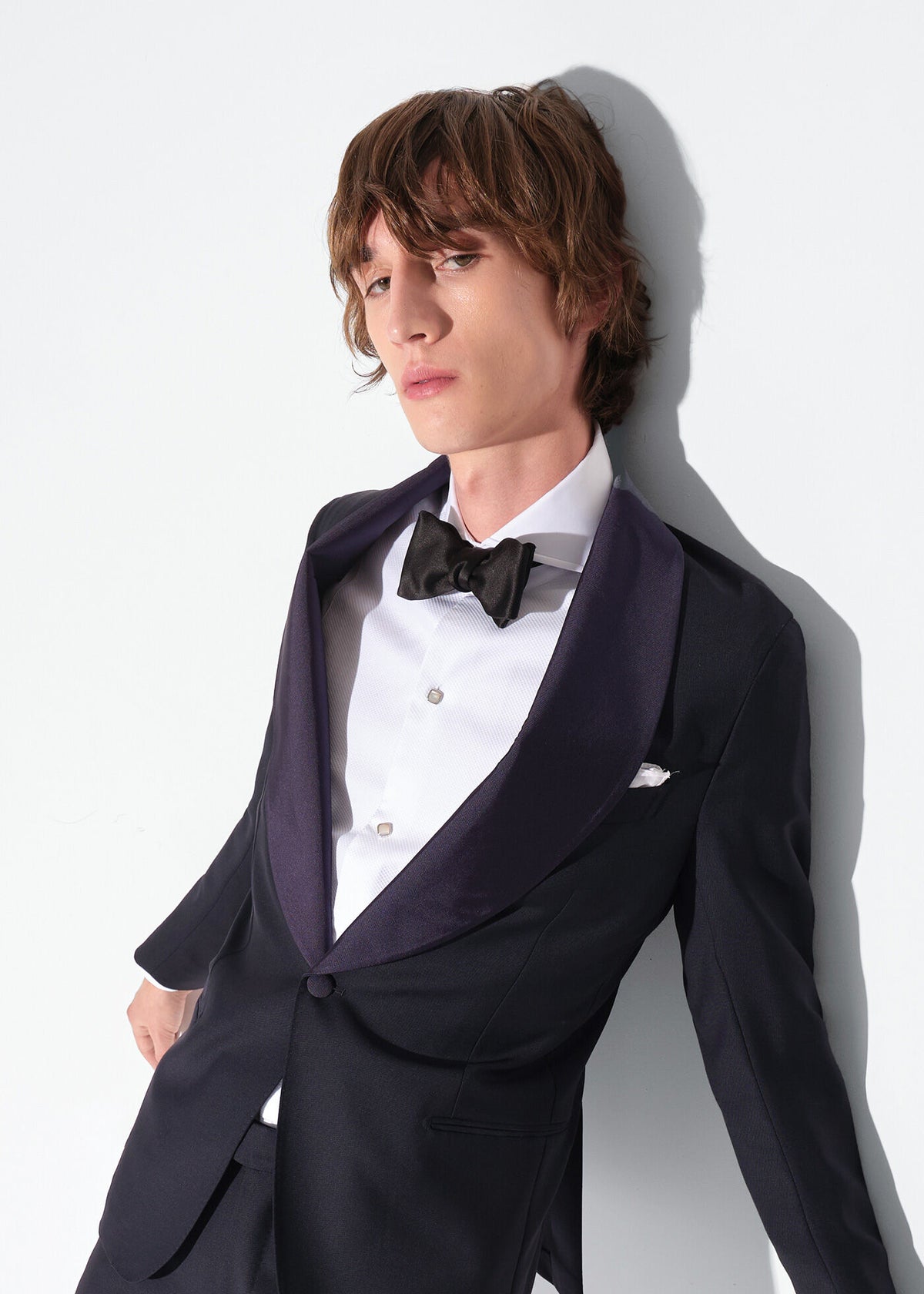Piqué Bib Front Tuxedo Shirt White - Paul Stuart