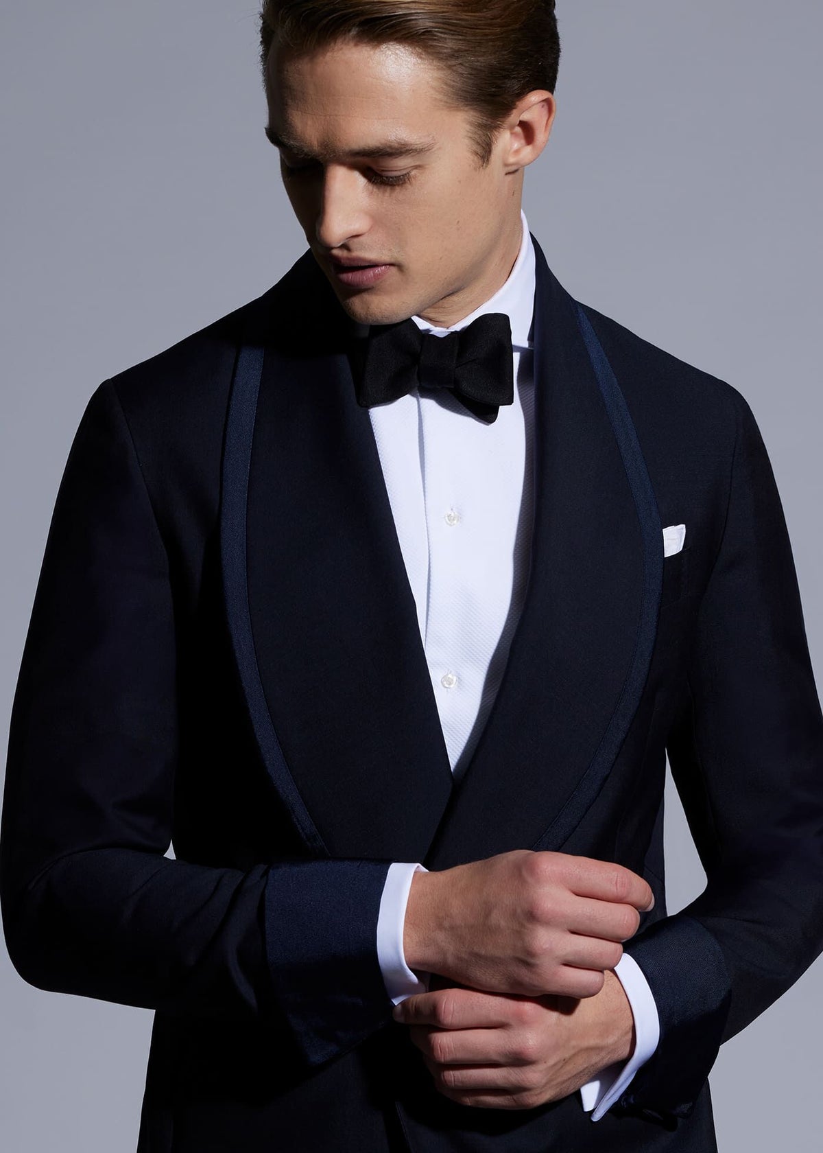 Piqué Bib Front Tuxedo Shirt White - Paul Stuart