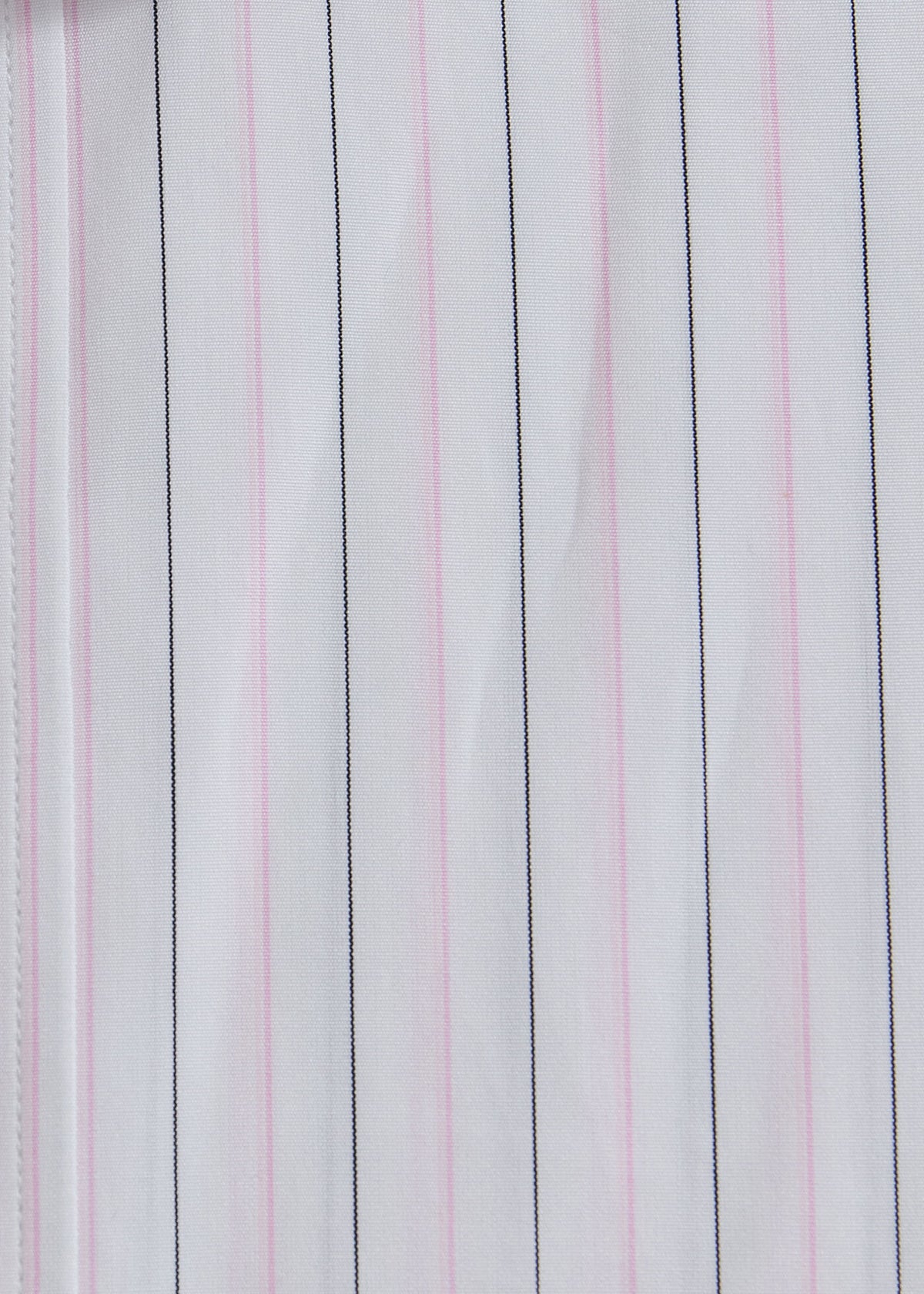 Cotton Deco Stripe Dress Shirt White/Pink - Paul Stuart