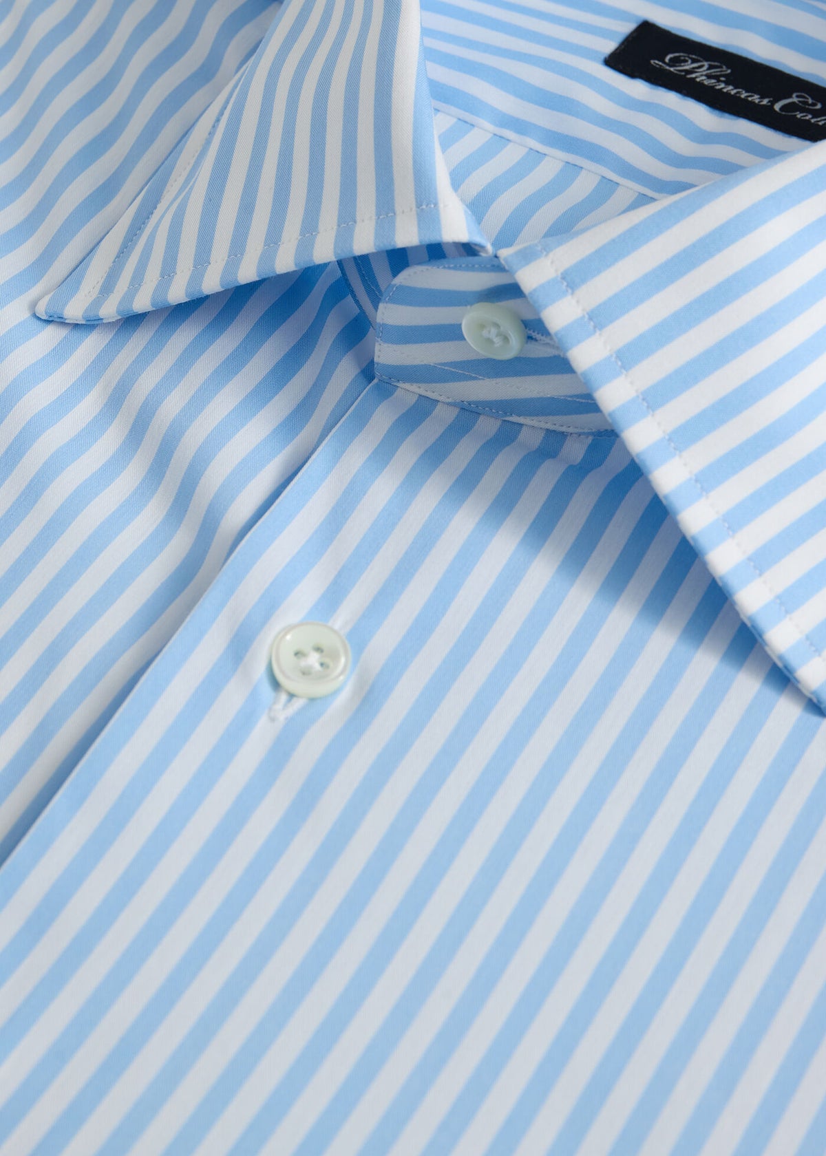 Two-Tone Stripe Dress Shirt Blue - Paul Stuart