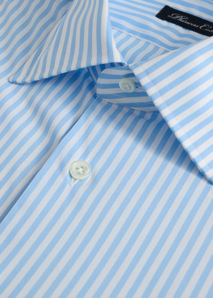 Two-Tone Stripe Dress Shirt Blue - Paul Stuart