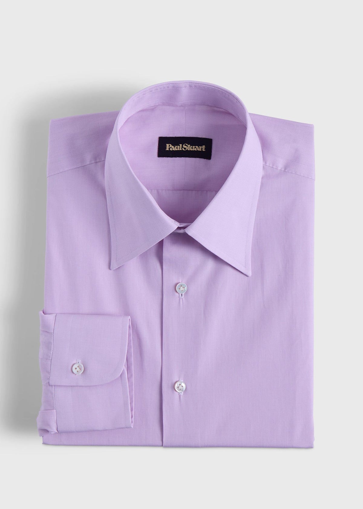 Handmade Micro Check Dress Shirt Pink - Paul Stuart