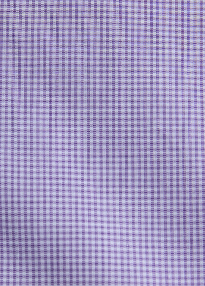 Tonal Plaid Dress Shirt Lavender - Paul Stuart