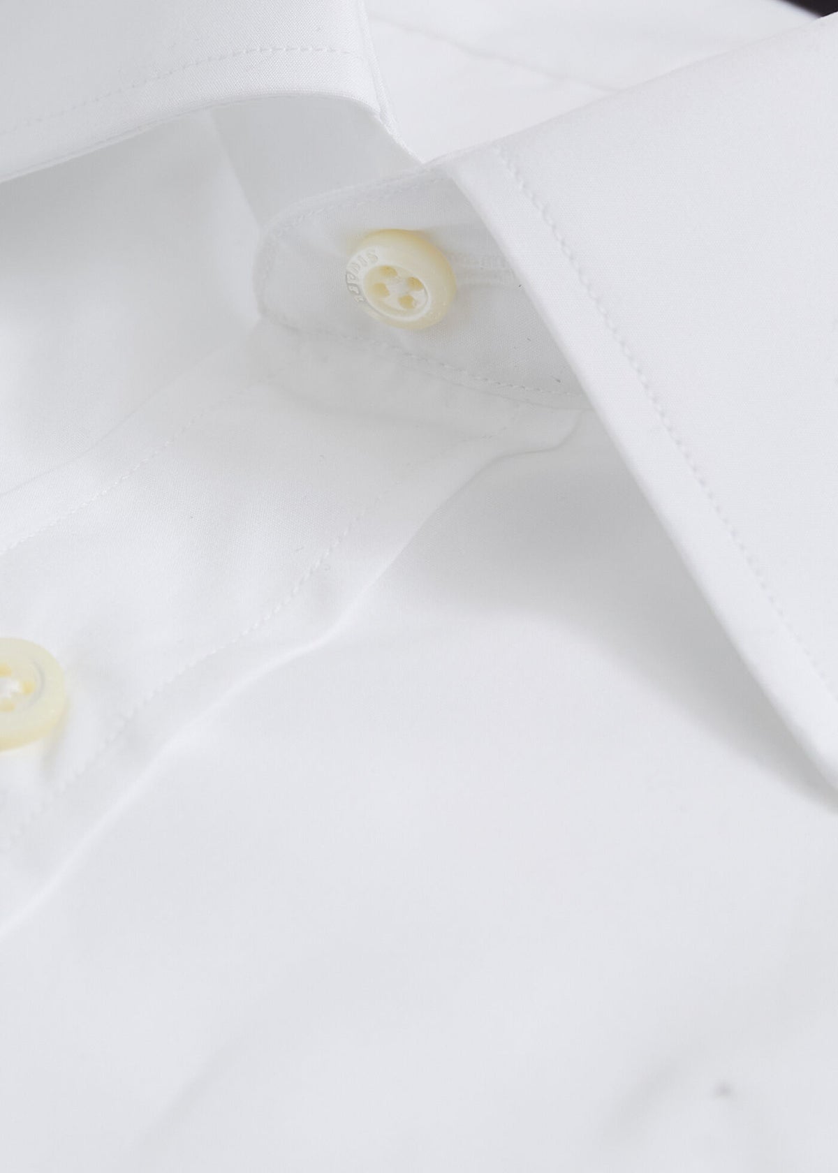 Broadcloth Slim Fit Dress Shirt White - Paul Stuart