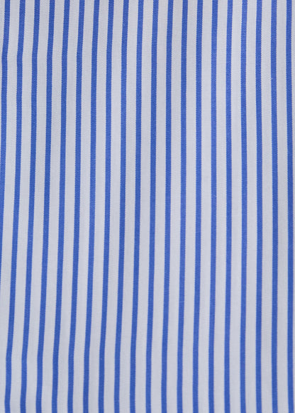 Hand-Finished Stripe Dress Shirt Blue/White - Paul Stuart