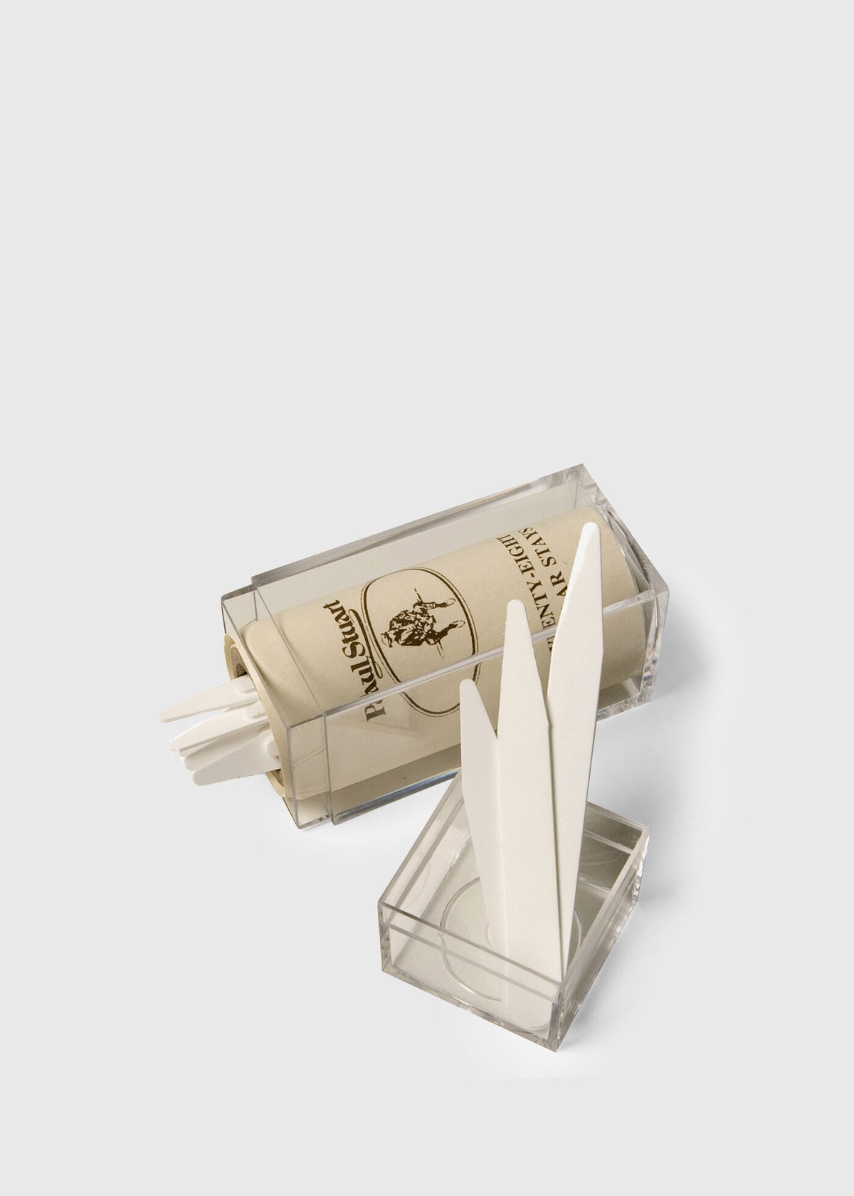 Plastic Collar Stays Box Set N/B/W - Paul Stuart