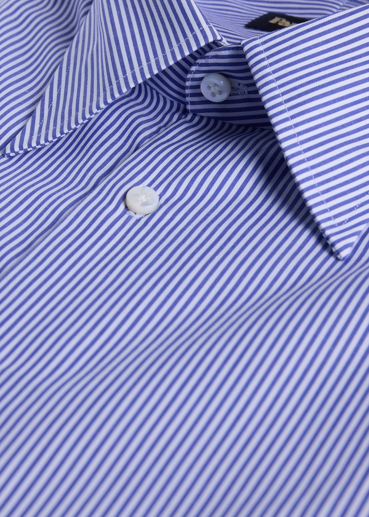 Handmade Bengal Stripe Dress Shirt Navy - Paul Stuart