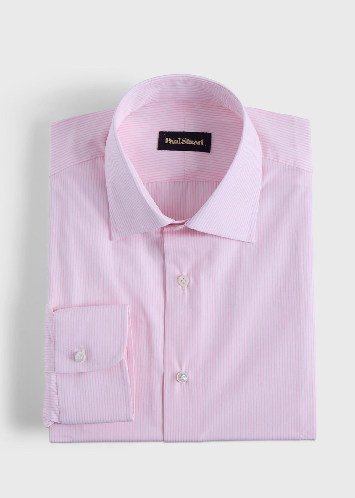 Handmade Bengal Stripe Dress shirt Pink - Paul Stuart