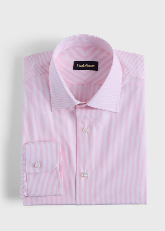 Handmade Bengal Stripe Dress shirt Pink - Paul Stuart