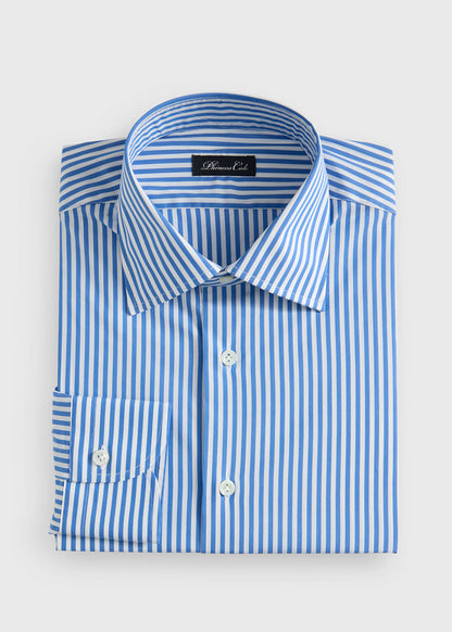 Two-Tone Stripe Dress Shirt Blue - Paul Stuart
