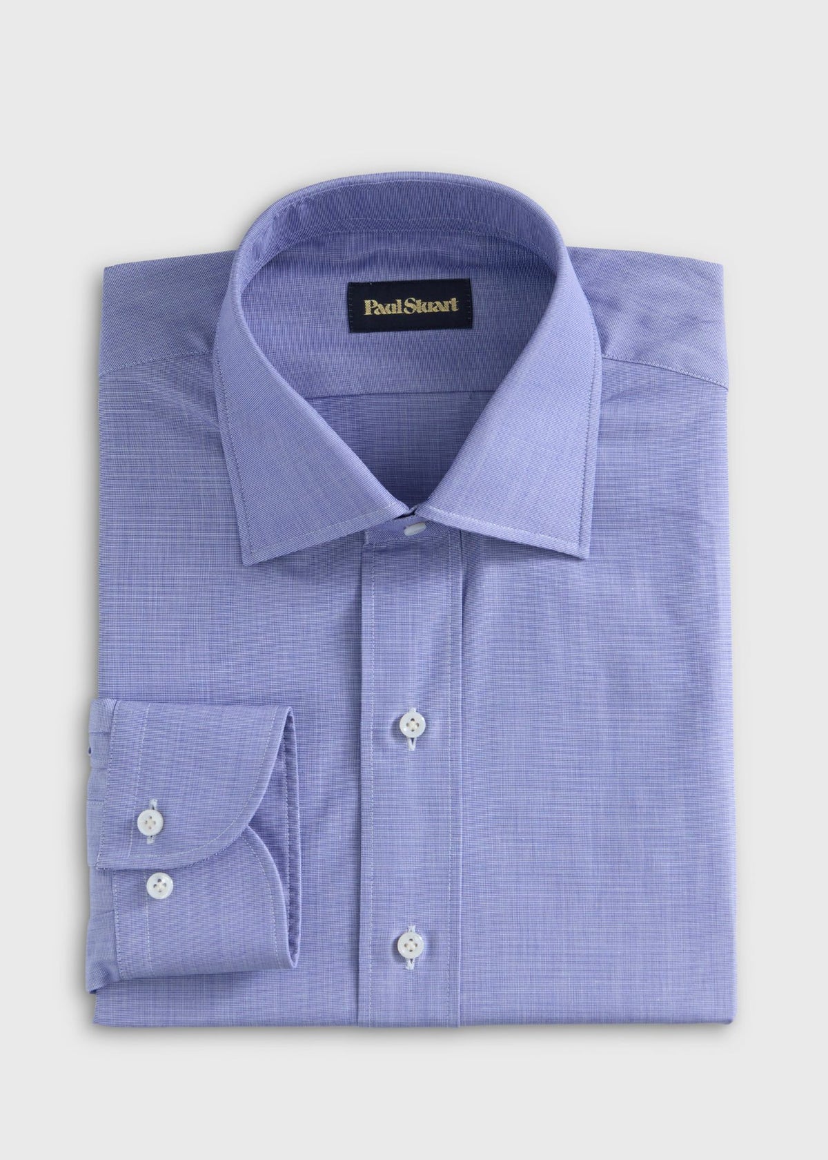 Cotton Dress Shirt Blue - Paul Stuart
