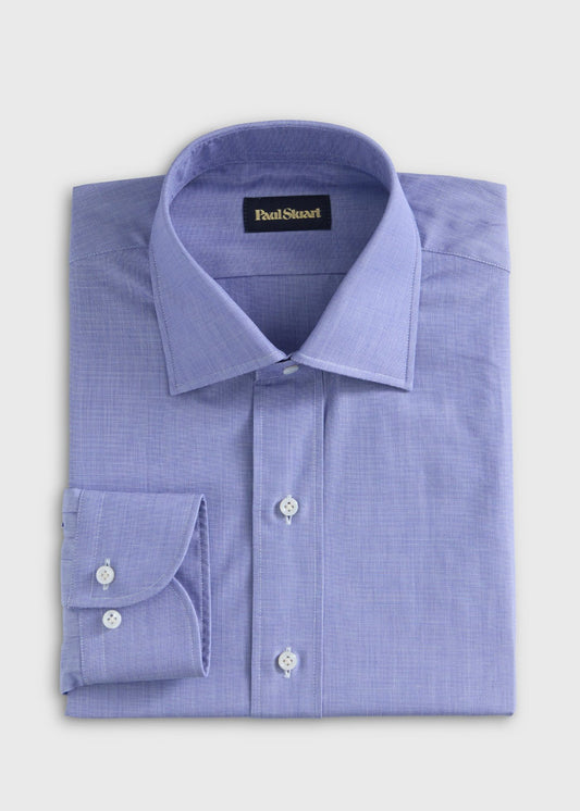 Cotton Dress Shirt Blue - Paul Stuart