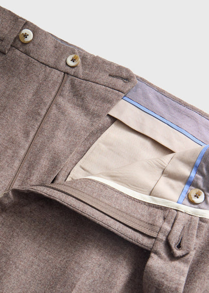 Flannel Dress Trouser Light Grey - Paul Stuart