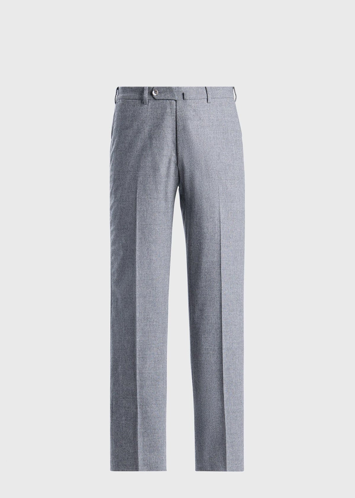 Flannel Dress Trouser Light Grey - Paul Stuart