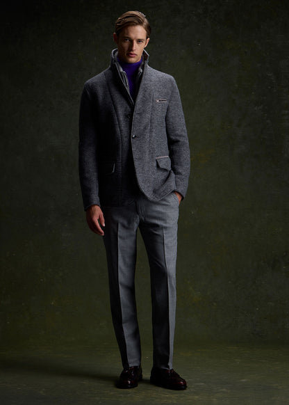 Flannel Dress Trouser Light Grey - Paul Stuart