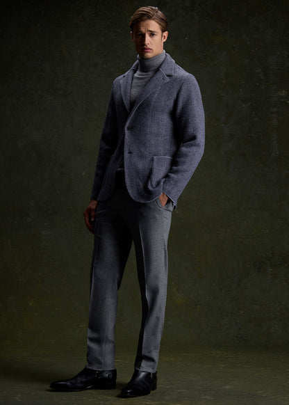 Flannel Dress Trouser Light Grey - Paul Stuart