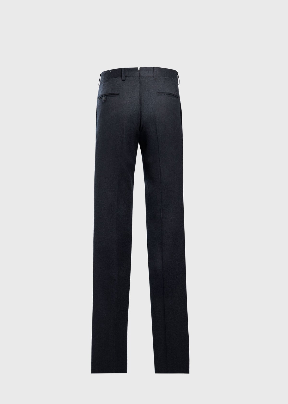 Wool & Cashmere Flannel Trouser Charcoal - Paul Stuart