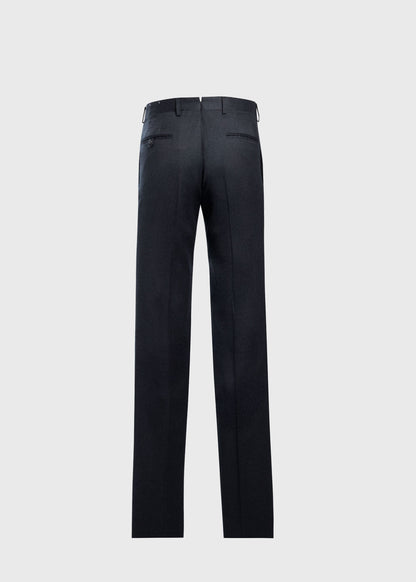 Wool & Cashmere Flannel Trouser Charcoal - Paul Stuart