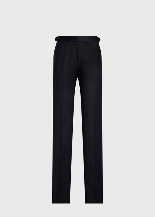 Flannel Dress Trouser Black - Paul Stuart