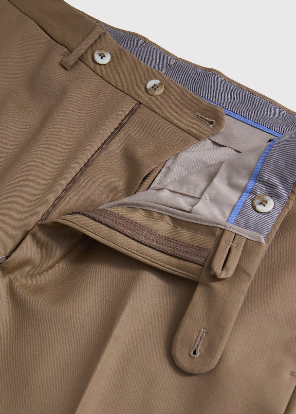 All Year Wool Dress Trouser Mid Grey - Paul Stuart