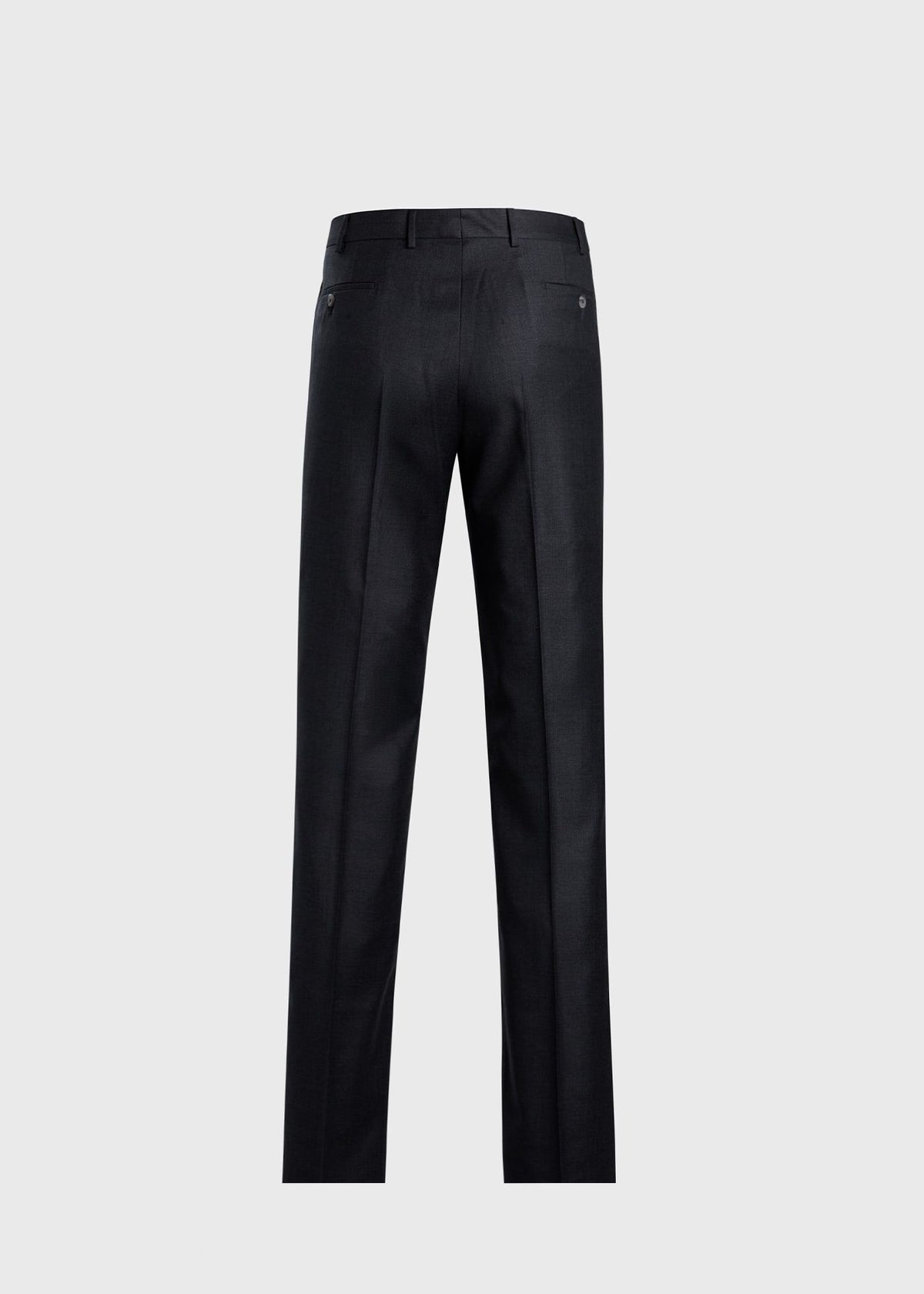 All Year Wool Dress Trouser Mid Grey - Paul Stuart