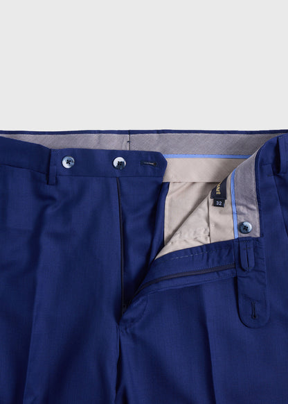 Wool & Silk Dress Trouser Mid Grey - Paul Stuart