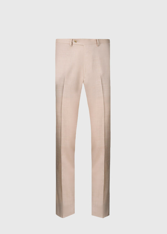 Wool & Silk Dress Trouser Mid Grey - Paul Stuart