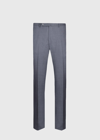 Wool & Silk Dress Trouser Mid Grey - Paul Stuart