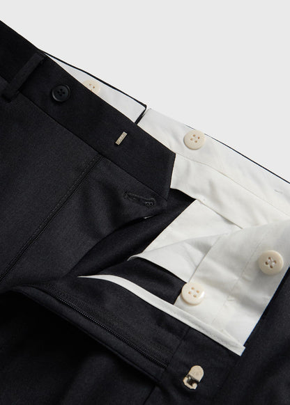 All Year Wool Dress Trouser Black - Paul Stuart