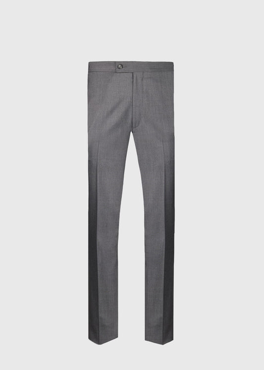 Super 110s All Year Wool Dress Trouser Light Grey - Paul Stuart